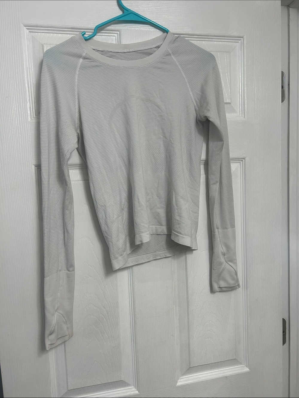 lululemon athletica Light Gray Long-Sleeve Crew Top